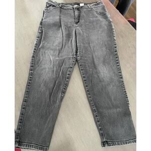 Vintage Just My Size Women's Size 20W/29 Faded Black Mom Jeans Stretch